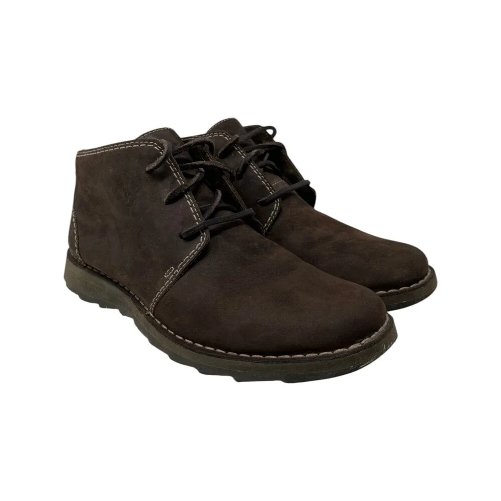 Timberland Boots Mens Size 9 Brown Leather Smart Comfort Chukka Ankle